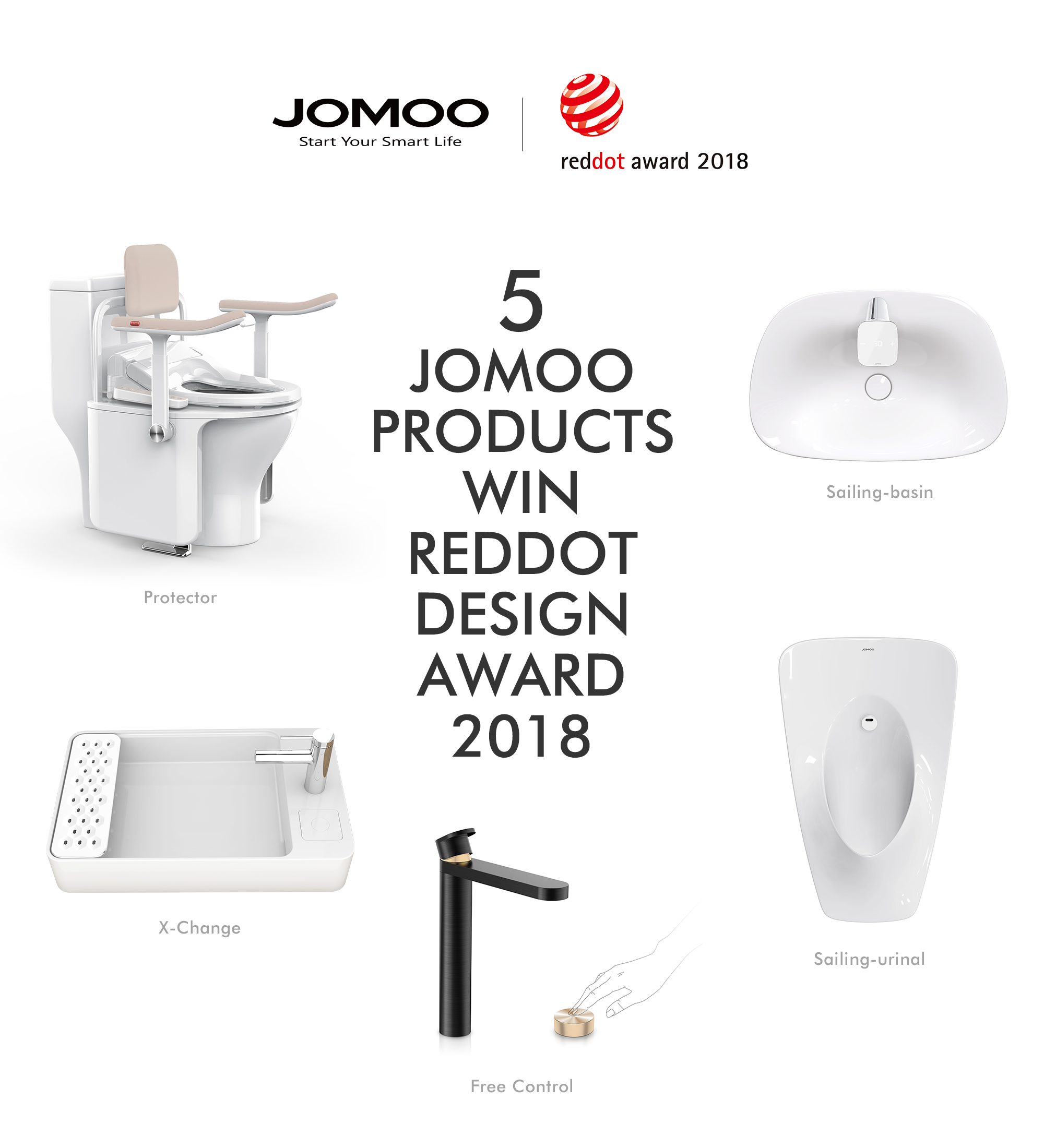 JOMOO Red Dot Award 2018 family.png