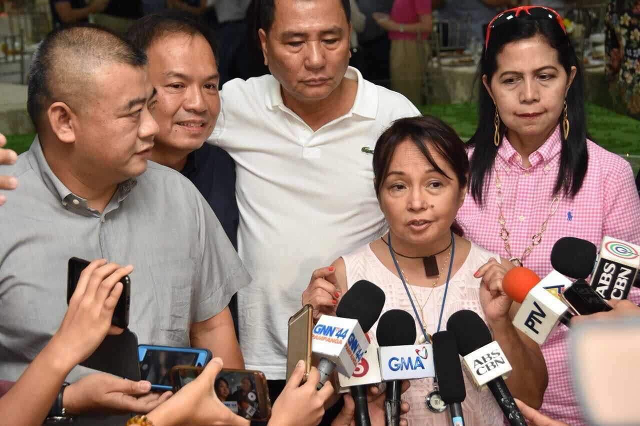 Philippine House Speaker Gloria Macapagal-Arroyo interviewed by media -JOMOO news.jpg